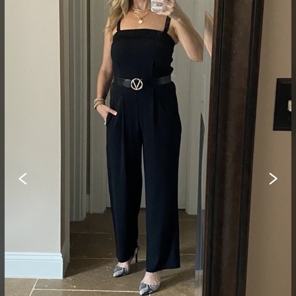 Vince Tuxedo Jumpsuit One Piece in Black - Picture 1 of 9